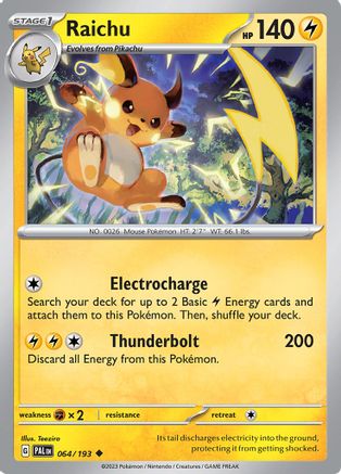 Raichu 64/193 - Uncommon - Reverse Holo