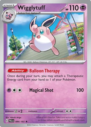 Wigglytuff 84 - Rare - Reverse Holo