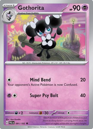 Gothorita 91/193 - Uncommon - Reverse Holo