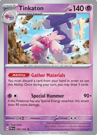 Tinkaton 105 - Rare - Reverse Holo