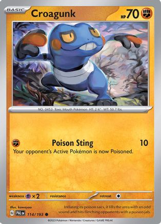 Croagunk 114 - Common - Reverse Holo