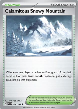 Calamitous Snowy Mountain 174 - Uncommon - Reverse Holo