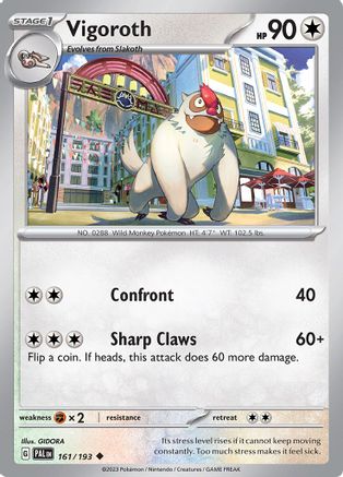 Vigoroth 161 - Uncommon - Reverse Holo