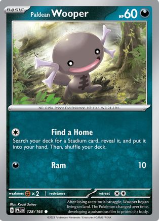 Paldean Wooper 128/193 - Common
