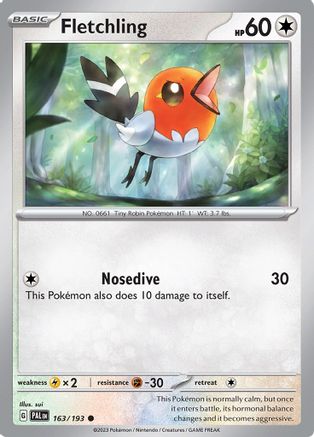 Fletchling 163 - Common - Reverse Holo