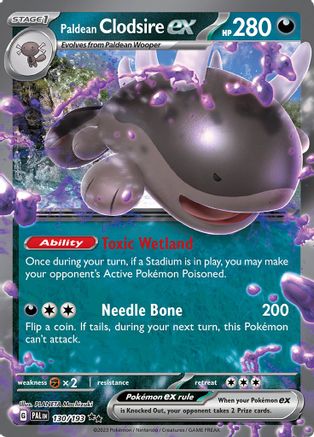 Paldean Clodsire ex 130  - HolofoilDouble Rare