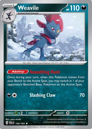 Weavile 134 - Rare