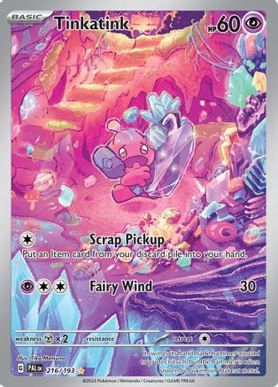 Tinkatink 216/193  - Holofoil SV02 Paldea Evolved - Illustration Rare
