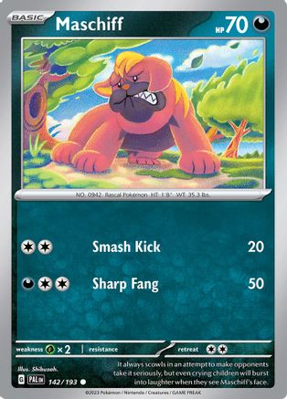 Maschiff 142/193 - Common - Reverse Holo