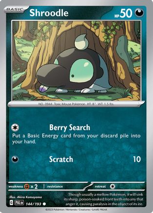 Shroodle 144/193 - Common - Reverse Holo