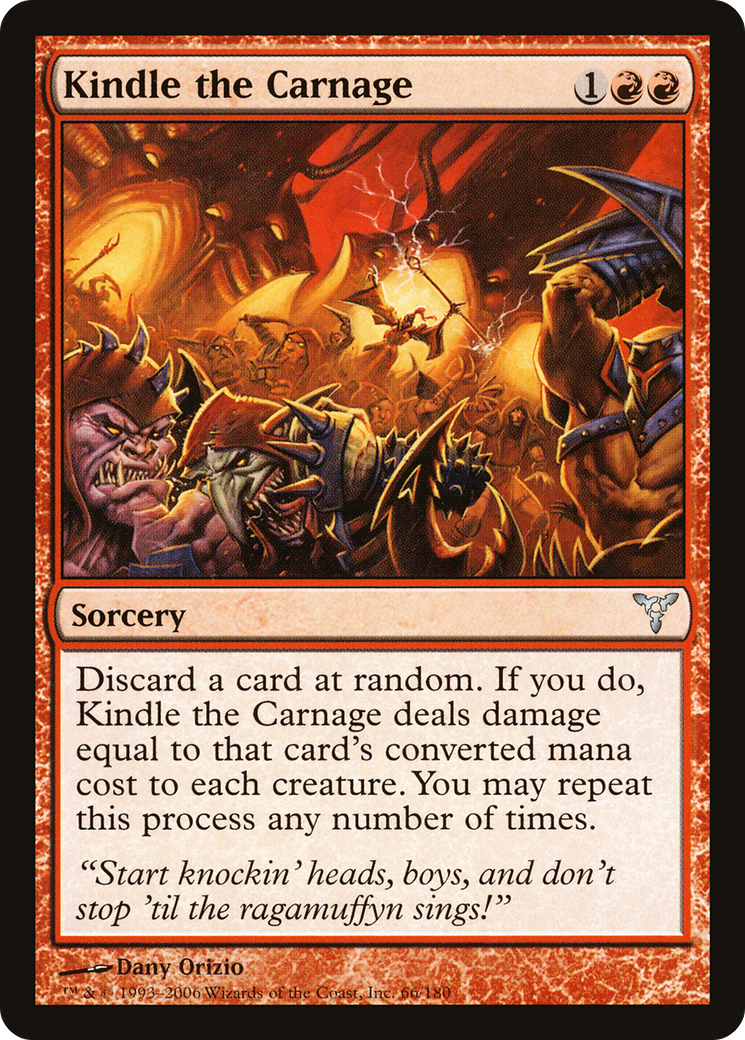 Kindle the Carnage (DIS-066)  Foil