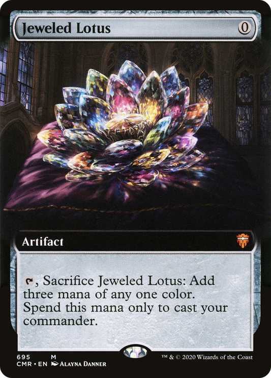 Jeweled Lotus (Extended Art) (CMR-695)  Foil