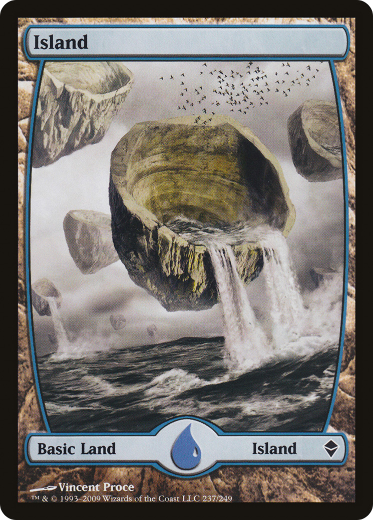 Island (237) - Full Art (ZEN-237)  Foil