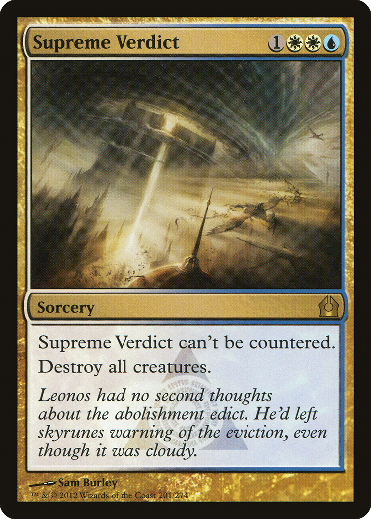 Supreme Verdict (RTR-201)  Foil