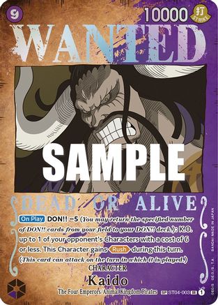 Kaido (Wanted Poster) - (ST04-003) - Super Rare
