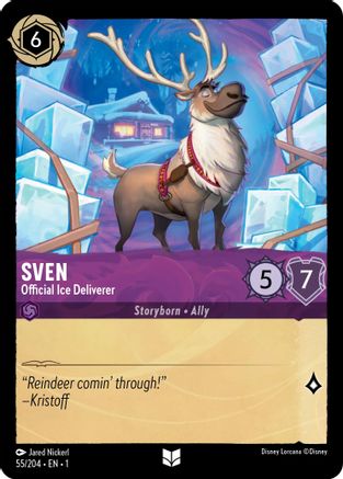 Sven (Official Ice Deliverer) - 55/204 - Uncommon (Foil)