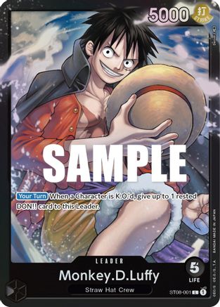 Monkey.D.Luffy - ST08-001 - Leader
