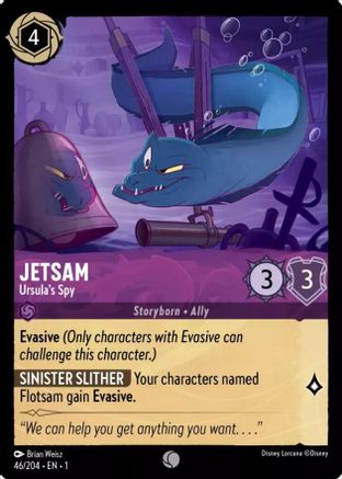 Jetsam (Ursula's Spy) - 46/204 - Common (Foil)