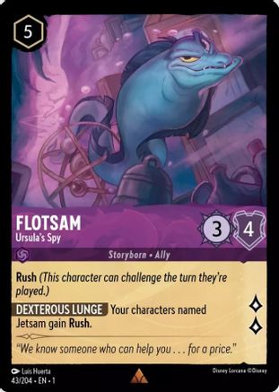 Flotsam (Ursula's Spy) - 43/204 - Rare