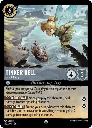 Tinker Bell (Giant Fairy) - 193/204 - Super Rare (Foil)