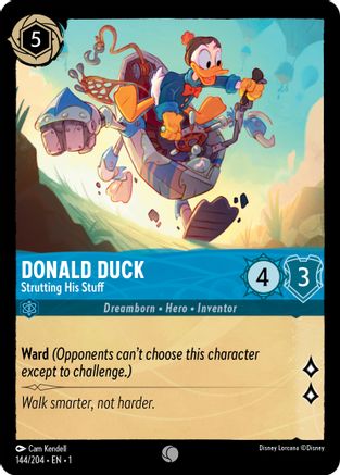 Donald Duck (Strutting His Stuff) - 144/204 - Common (Foil)