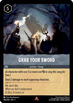 Grab Your Sword - 198/204 - Rare (Foil)