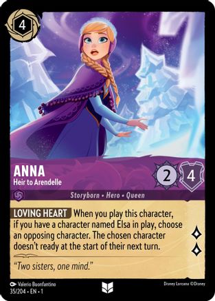 Anna (Heir to Arendelle) - 35/204 - Uncommon (Foil)