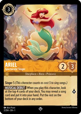Ariel (Spectacular Singer) - 2/204 - Super Rare (Foil)