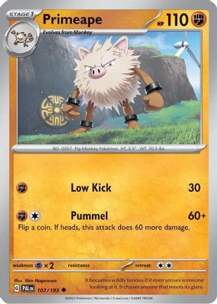 Primeape (Cosmos Holo) 107/193  - Holofoil Miscellaneous Cards & Products - Uncommon