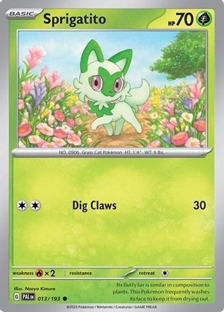 Sprigatito (Summer 2023 Collector Chest) 013/193  - Holofoil Miscellaneous Cards & Products - Common