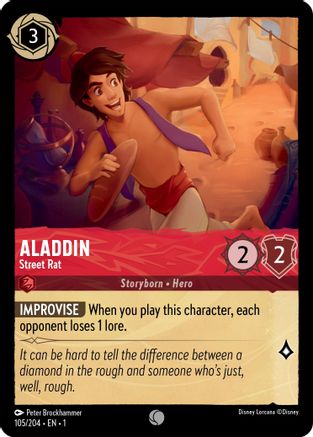 Aladdin (Street Rat) - 105/204 - Common (Foil)