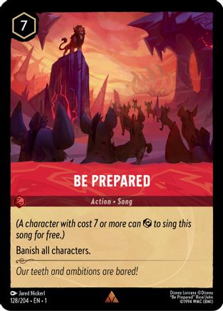 Be Prepared - 128/204 - Rare (Foil)