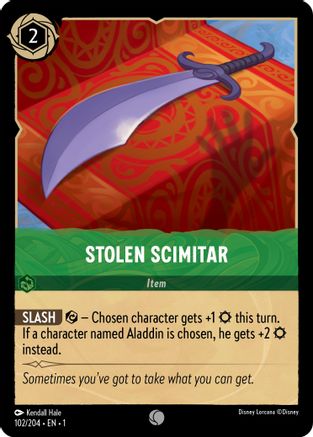 Stolen Scimitar - 102/204 - Common (Foil)