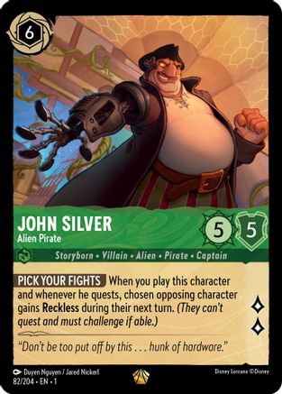 John Silver (Alien Pirate) - 82/204 - Legendary (Foil)