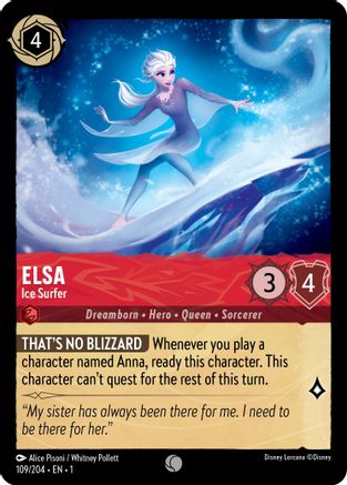 Elsa (Ice Surfer) - 109/204 - Common (Foil)