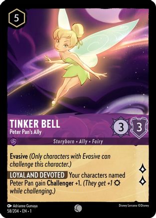 Tinker Bell (Peter Pan's Ally) - 58/204 - Common (Foil)