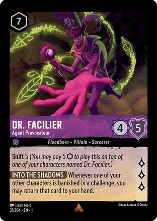 Dr. Facilier (Agent Provocateur) - 37/204 - Rare (Foil)