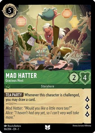 Mad Hatter (Gracious Host) - 86/204 - Uncommon (Foil)