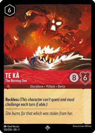 Te Ka (The Burning One) - 126/204 - Super Rare (Foil)