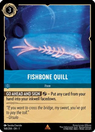 Fishbone Quill - 168/204 - Rare (Foil)