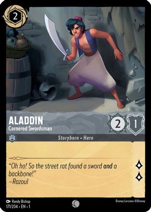 Aladdin (Cornered Swordsman) - 171/204 - Common