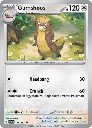 Gumshoos 177 - Uncommon - Reverse Holo