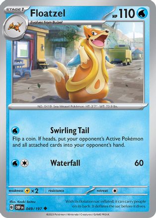 Floatzel 49 - Uncommon - Reverse Holo