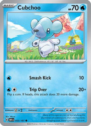 Cubchoo 53 - Common - Reverse Holo