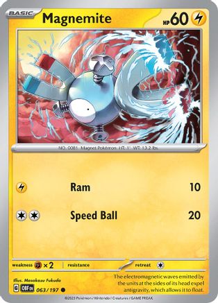 Magnemite 63 - Common - Reverse Holo