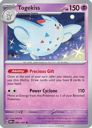 Togekiss 85 - Rare - Reverse Holo