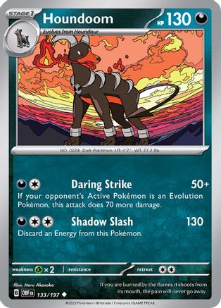 Houndoom 133 - Uncommon - Reverse Holo