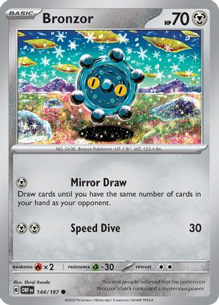 Bronzor 144 - Common - Reverse Holo