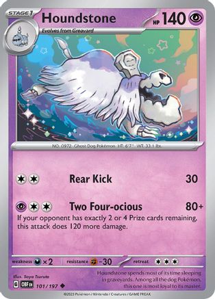 Houndstone 101 - Uncommon - Reverse Holo