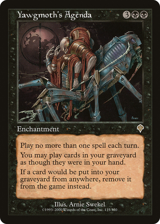 Yawgmoth's Agenda (INV-135)  Foil